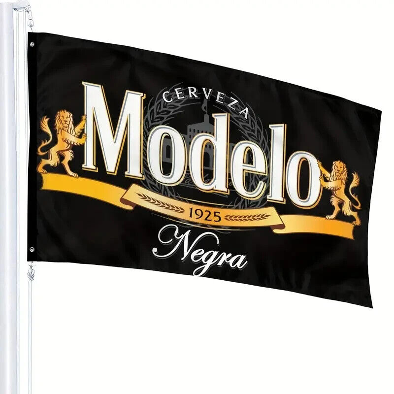 Modelo Negra Mexican Amber Lager 1925 Flag Banner 3 ft x 5 ft NEW! Home & Garden:Yard, Garden & Outdoor Living:Décor:Flags Cozy Home Treasures